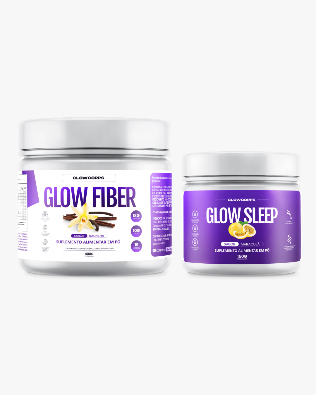 Combo RESET - Sono Perfeito | 01 Chá GlowSleep | 01 Shake GlowFiber