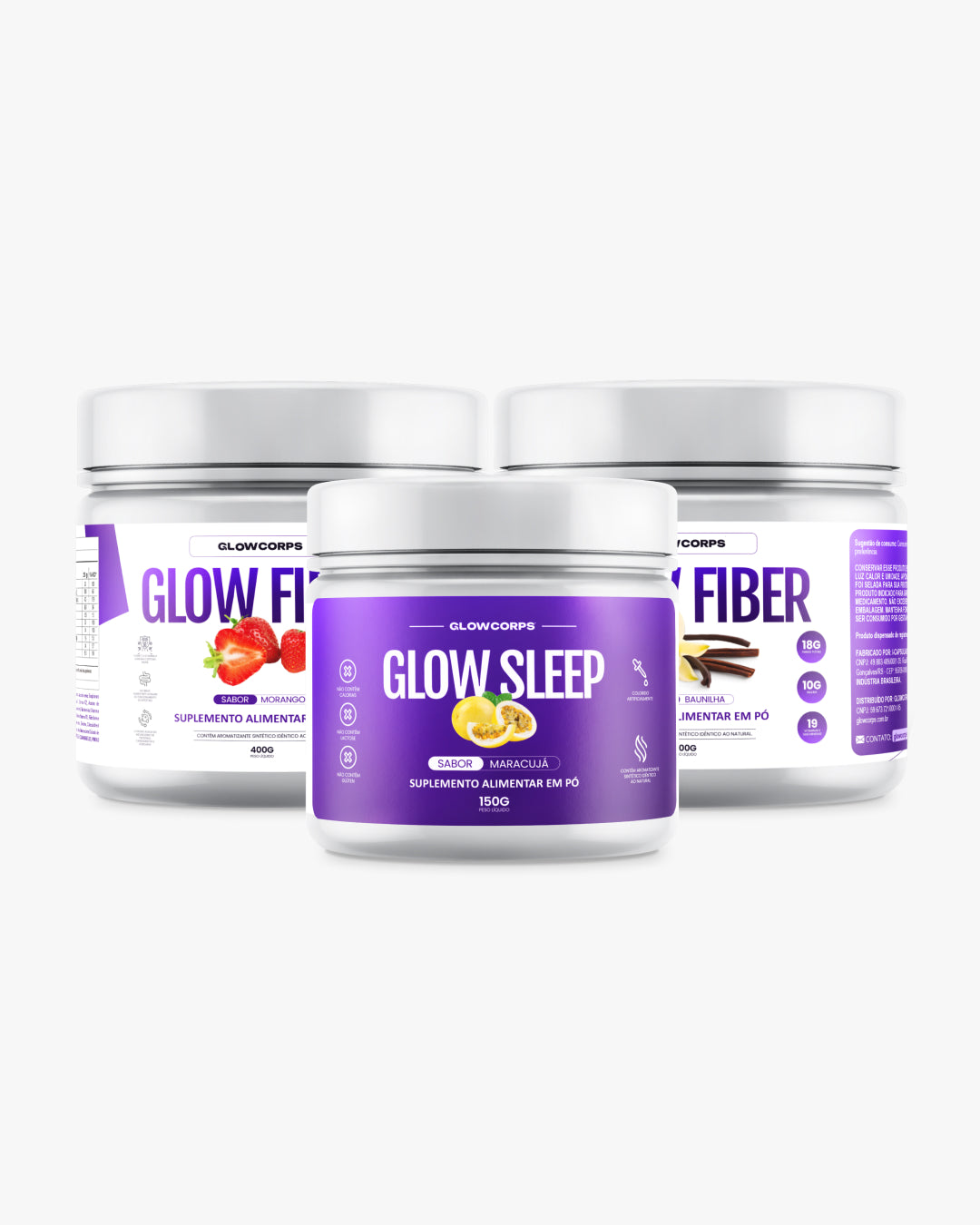 Combo RESET - Sono Perfeito | 01 Chá GlowSleep | 01 Shake GlowFiber