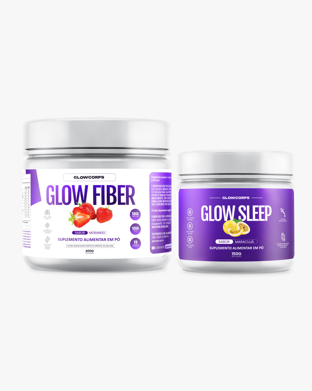 Combo RESET - Sono Perfeito | 01 Chá GlowSleep | 01 Shake GlowFiber