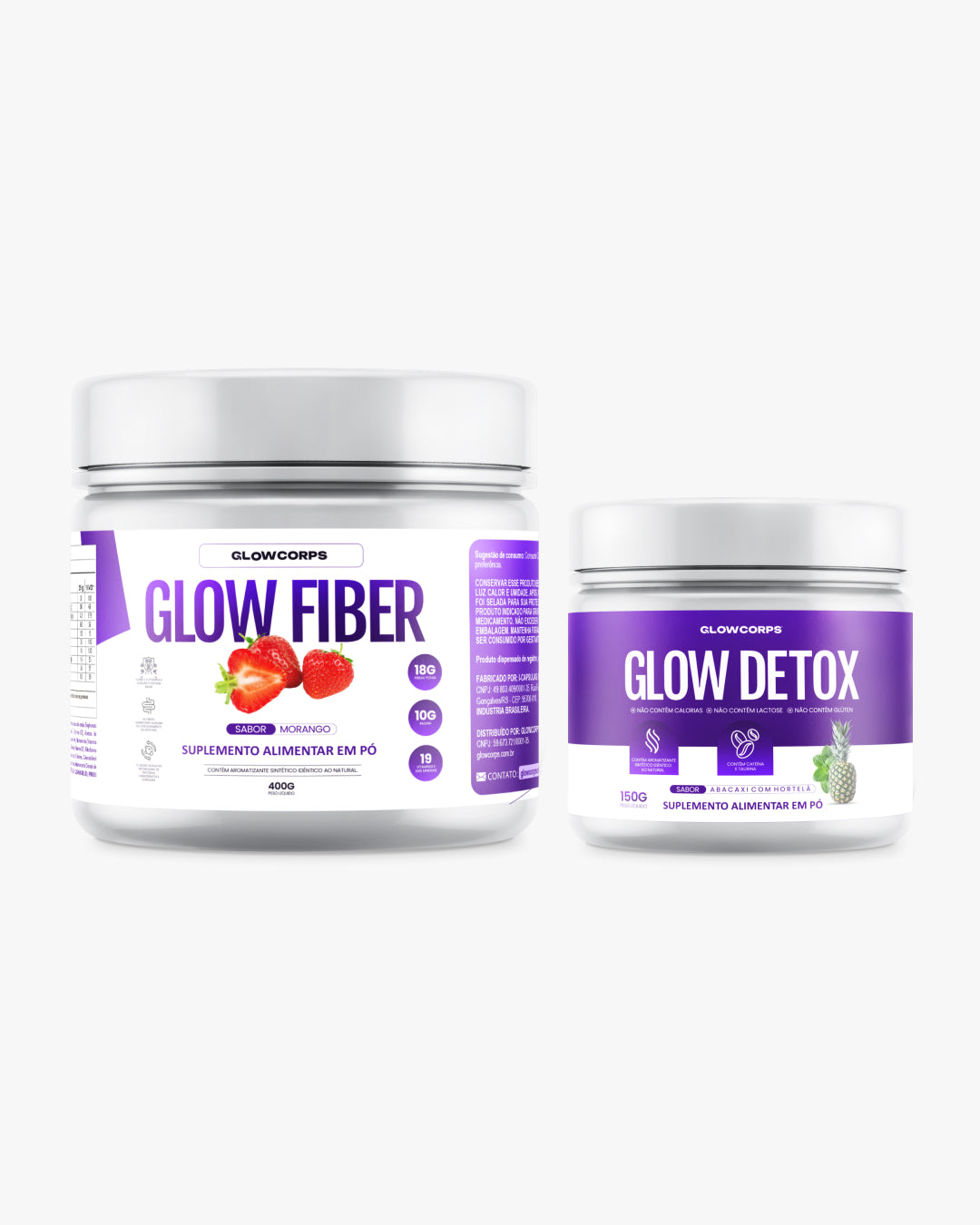 Combo ANTI-RETENÇÃO - 01 Shake GlowFiber | 01 Chá GlowDetox